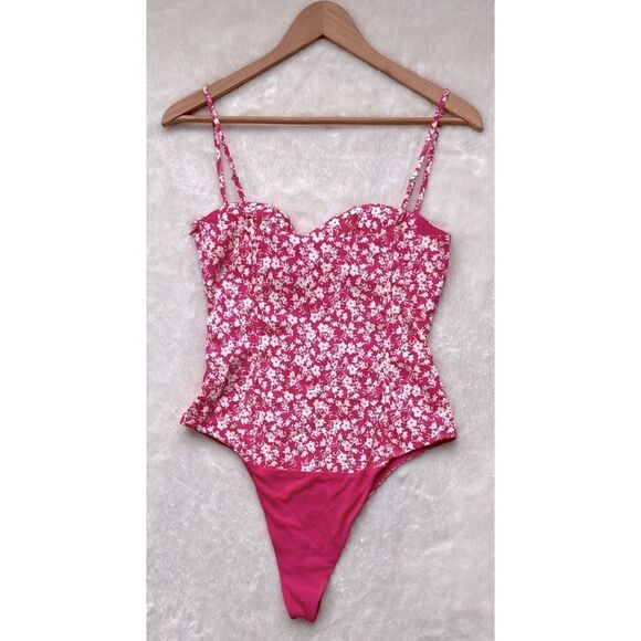 NWT Zara Floral Printed Corset Bodysuit - Picture 13 of 16